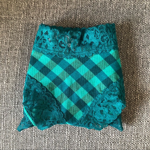 Victoria’s Secret Green Plaid Cheeky Panties Large - Picture 9 of 10
